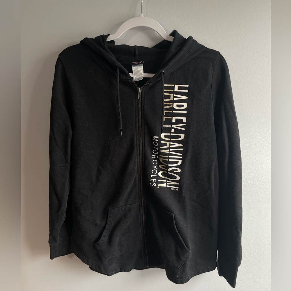 2019 Harley-Davidson Women’s  Black Zip Up Hoodie L